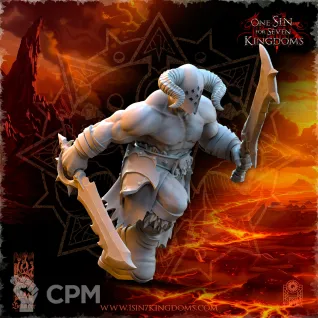 Описание картинки Barbarian Despoilers with Two Weapons от Naggaroth Night по цене 250руб | Свободный Рынок Миниатюр - СРМ