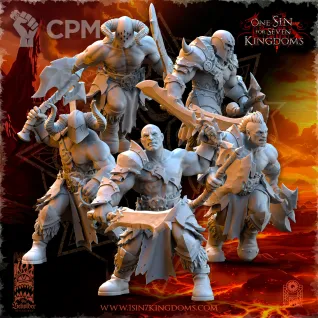 Описание картинки Barbarian Despoilers with Two Weapons от Naggaroth Night по цене 250руб | Свободный Рынок Миниатюр - СРМ