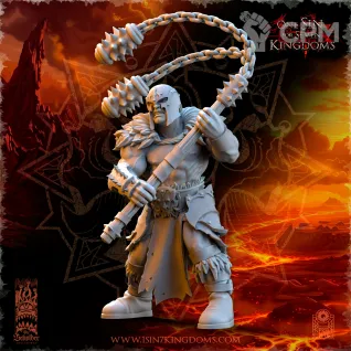 Описание картинки Barbarian Despoilers with Flail от Naggaroth Night по цене 250руб | Свободный Рынок Миниатюр - СРМ