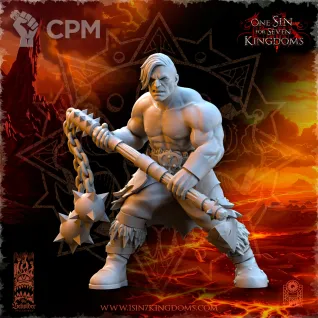 Описание картинки Barbarian Despoilers with Flail от Naggaroth Night по цене 250руб | Свободный Рынок Миниатюр - СРМ
