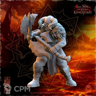 Описание картинки Barbarian Razors with Two Weapons от Naggaroth Night по цене 250руб | Свободный Рынок Миниатюр - СРМ