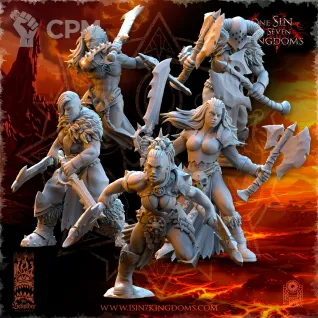 Описание картинки Barbarian Razors with Two Weapons от Naggaroth Night по цене 250руб | Свободный Рынок Миниатюр - СРМ
