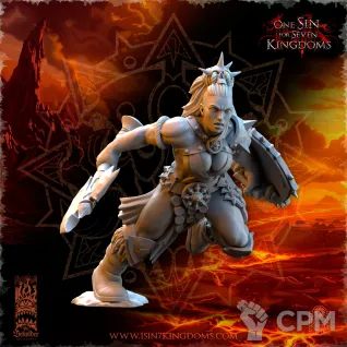 Описание картинки Barbarian Razors with Weapon and Shield от Naggaroth Night по цене 250руб | Свободный Рынок Миниатюр - СРМ