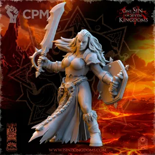 Описание картинки Barbarian Razors with Weapon and Shield от Naggaroth Night по цене 250руб | Свободный Рынок Миниатюр - СРМ