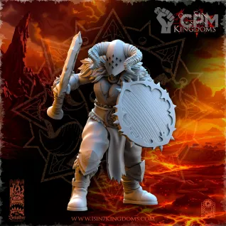 Описание картинки Barbarian Razors with Weapon and Shield от Naggaroth Night по цене 250руб | Свободный Рынок Миниатюр - СРМ