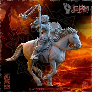 Описание картинки Barbarian Riders with Flail от Naggaroth Night по цене 500руб | Свободный Рынок Миниатюр - СРМ