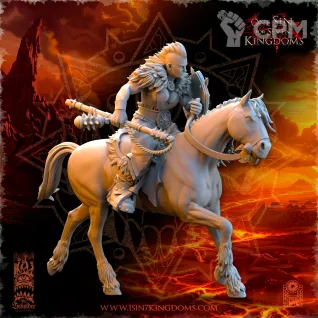 Описание картинки Barbarian Riders with Flail от Naggaroth Night по цене 500руб | Свободный Рынок Миниатюр - СРМ