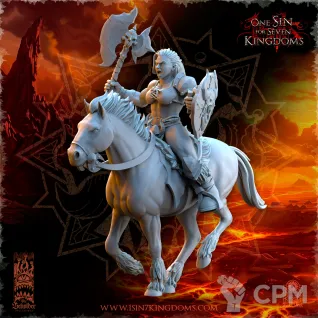 Описание картинки Barbarian Riders with Weapon and Shield от Naggaroth Night по цене 500руб | Свободный Рынок Миниатюр - СРМ