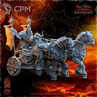 Описание картинки Deathbringer Chariot от Naggaroth Night по цене 2 000руб | Свободный Рынок Миниатюр - СРМ