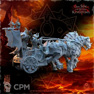 Описание картинки Deathbringer Chariot от Naggaroth Night по цене 2 000руб | Свободный Рынок Миниатюр - СРМ