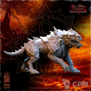 Описание картинки Hellhounds with Armor от Naggaroth Night по цене 300руб | Свободный Рынок Миниатюр - СРМ