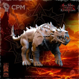 Описание картинки Hellhounds with Armor от Naggaroth Night по цене 300руб | Свободный Рынок Миниатюр - СРМ
