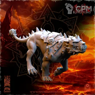 Описание картинки Hellhounds with Armor от Naggaroth Night по цене 300руб | Свободный Рынок Миниатюр - СРМ