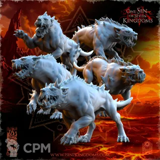 Описание картинки Hellhounds от Naggaroth Night по цене 300руб | Свободный Рынок Миниатюр - СРМ