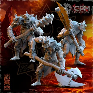 Описание картинки Trolls with Two Handed Weapons от Naggaroth Night по цене 500руб | Свободный Рынок Миниатюр - СРМ