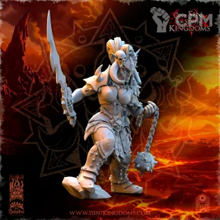 Описание картинки Vilka, the Slaughter от Naggaroth Night по цене 300руб | Свободный Рынок Миниатюр - СРМ