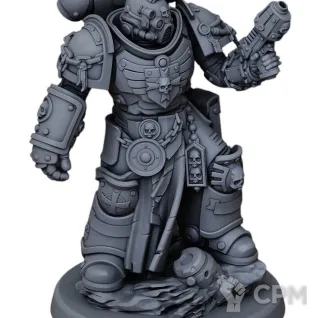 Описание картинки Черный храмовник от Орки с наГорки по цене 250руб | Свободный Рынок Миниатюр - СРМ