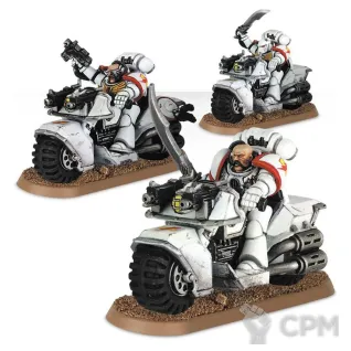 Описание картинки White Scars Bike Squadron от Stark Foundry по цене 1 755руб | Свободный Рынок Миниатюр - СРМ