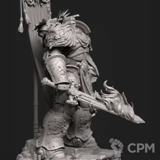 Описание картинки Робаут Жиллиман (Roboute Guilliman). Фигурка. ~25см от 0.n1 Studio по цене 2 300руб | Свободный Рынок Миниатюр - СРМ