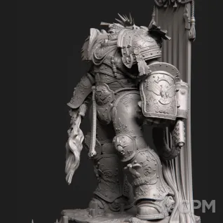 Описание картинки Робаут Жиллиман (Roboute Guilliman). Фигурка. ~25см от 0.n1 Studio по цене 2 300руб | Свободный Рынок Миниатюр - СРМ