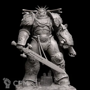 Описание картинки Робаут Жиллиман (Roboute Guilliman). Фигурка. ~25см от 0.n1 Studio по цене 2 300руб | Свободный Рынок Миниатюр - СРМ