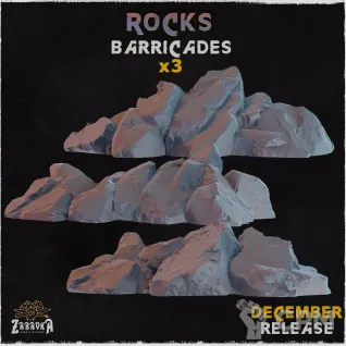 Описание картинки Баррикады "Камни" от Brutality по цене 2 100руб | Свободный Рынок Миниатюр - СРМ