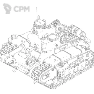 Описание картинки Rogal Dorn Battle Tank от koksee по цене 2 500руб | Свободный Рынок Миниатюр - СРМ