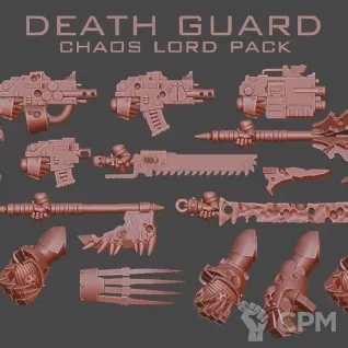 Описание картинки Plague Marine Champion от MrMetalHorror по цене 350руб | Свободный Рынок Миниатюр - СРМ