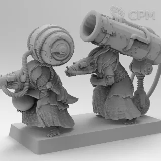 Описание картинки Poison Wind Mortars от 3Д-Печка по цене 300руб | Свободный Рынок Миниатюр - СРМ