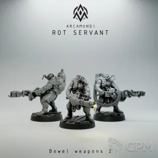 Описание картинки Rot Servant  (Bowel weapons) от Manufactorum76 по цене 275руб | Свободный Рынок Миниатюр - СРМ