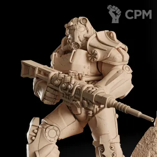 Описание картинки T 60 Power Armor Фигурка (Fallout) от GAS3TXD  по цене 3 600руб | Свободный Рынок Миниатюр - СРМ