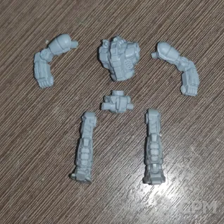 Описание картинки Экстерминатор EXT-4D (65 тонн) от Dwarf Pirate Foundry по цене 450руб | Свободный Рынок Миниатюр - СРМ