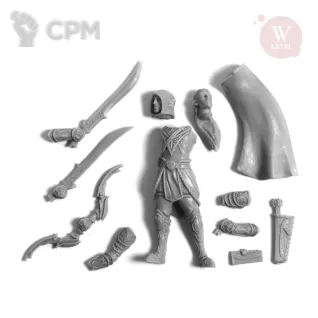 Описание картинки Миниатюра Warrior Elf от Артель W по цене 563руб | Свободный Рынок Миниатюр - СРМ