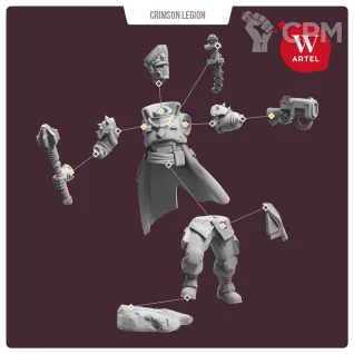 Описание картинки Blood Gauptman of Crimson Legion от Артель W по цене 800руб | Свободный Рынок Миниатюр - СРМ