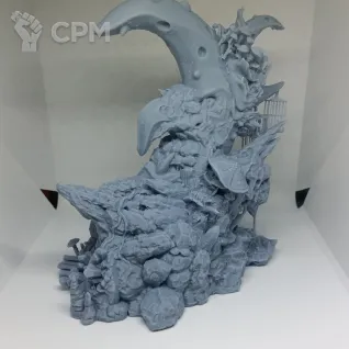 Описание картинки Плохая луна (Bad Moon Loonshrine) Альтернативная копия от Орки с наГорки по цене 3 000руб | Свободный Рынок Миниатюр - СРМ