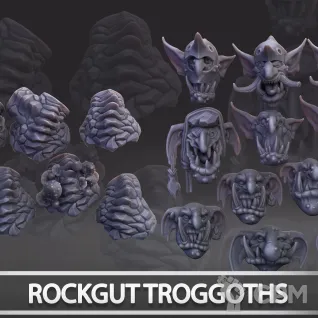 Описание картинки Rockgut Troggoths от Naggaroth Night по цене 2 500руб | Свободный Рынок Миниатюр - СРМ