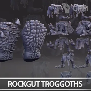 Описание картинки Rockgut Troggoths от Naggaroth Night по цене 2 500руб | Свободный Рынок Миниатюр - СРМ