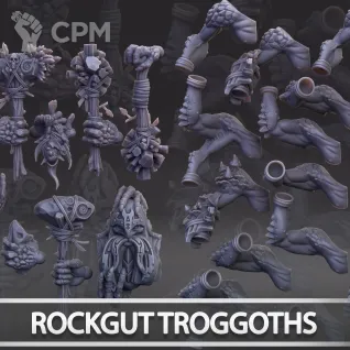 Описание картинки Rockgut Troggoths от Naggaroth Night по цене 2 500руб | Свободный Рынок Миниатюр - СРМ