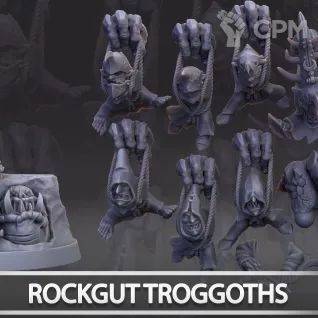 Описание картинки Rockgut Troggoths от Naggaroth Night по цене 2 500руб | Свободный Рынок Миниатюр - СРМ