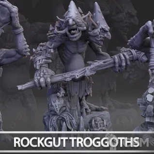 Описание картинки Rockgut Troggoths от Naggaroth Night по цене 2 500руб | Свободный Рынок Миниатюр - СРМ