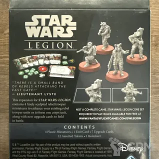 Описание картинки Star Wars Legion - Rebel Troopers Upgrade Expansion от Mini Wargame по цене 3 950руб | Свободный Рынок Миниатюр - СРМ