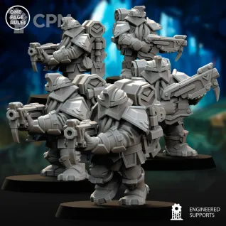 Описание картинки Leagues of Votann Squad от Barduck Miniatures по цене 846руб | Свободный Рынок Миниатюр - СРМ