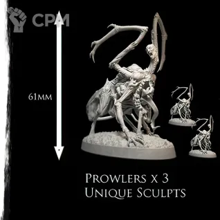 Описание картинки Prowlers x 3  The Great Hunger от Recruiter по цене 1 000руб | Свободный Рынок Миниатюр - СРМ