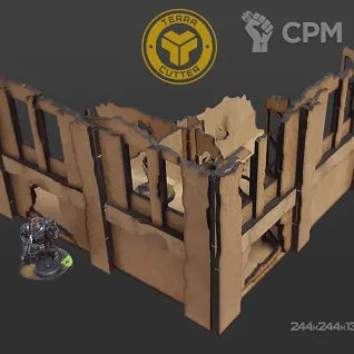 Описание картинки Средняя руина Fallout от TerraCutter по цене 1 500руб | Свободный Рынок Миниатюр - СРМ