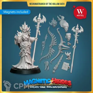 Описание картинки Necromatriarch of the Hollow Oath от Артель W по цене 1 300руб | Свободный Рынок Миниатюр - СРМ