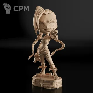 Описание картинки Jinx Chibi Фигурка (League of Legends) от GAS3TXD  по цене 2 000руб | Свободный Рынок Миниатюр - СРМ