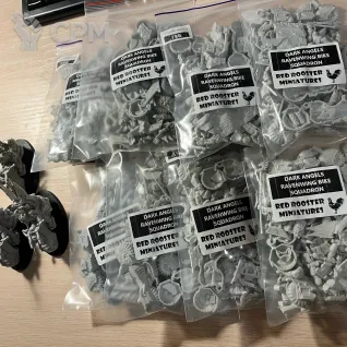 Описание картинки Ravenwing Black Knights \ Command Squad от Wittman по цене 2 000руб | Свободный Рынок Миниатюр - СРМ