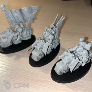 Описание картинки Ravenwing Black Knights \ Command Squad от Wittman по цене 2 000руб | Свободный Рынок Миниатюр - СРМ