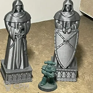 Описание картинки Готические статуи (цена за 1 штуку) от 3D Wargaming по цене 320руб | Свободный Рынок Миниатюр - СРМ