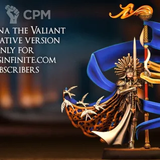 Описание картинки Bretonnia Seraphina v2 от Barduck Miniatures по цене 449руб | Свободный Рынок Миниатюр - СРМ